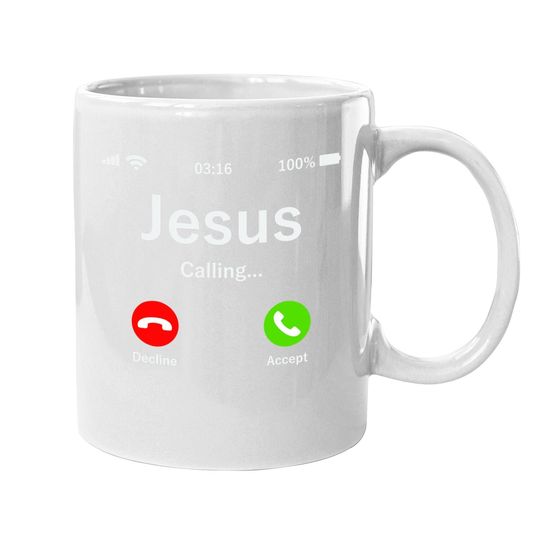 Discover Jesus Is Calling - Christian Coffee Mug