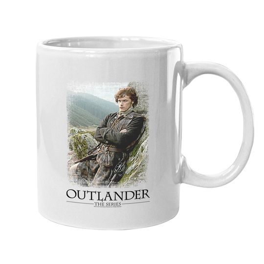 Discover Outlander Jamie With Series Logo Mug