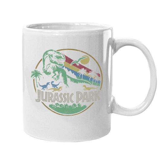 Discover Retro Jurassic Park Darken  coffee Mug