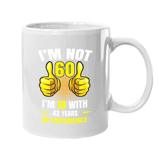 Discover 60th Birthday Gift Funny Man Woman 60 Years Party Coffee Mug