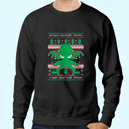 Discover Cthulhu Christmas Ugly Sweatshirts