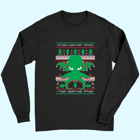 Discover Cthulhu Christmas Ugly Long Sleeves