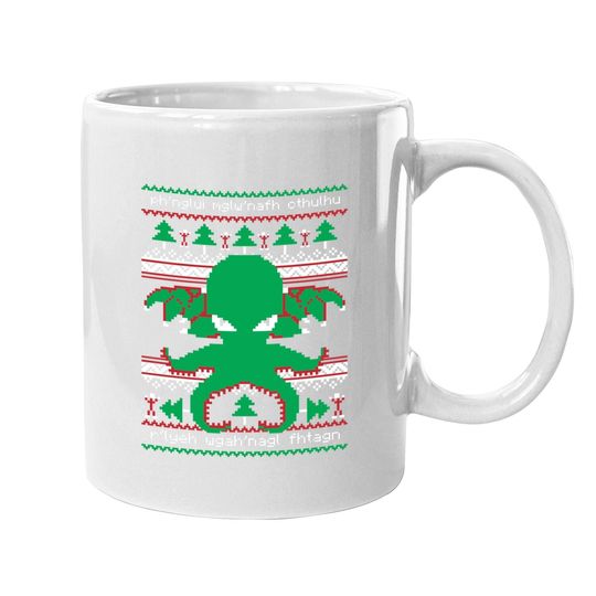 Discover Cthulhu Christmas Ugly Mugs