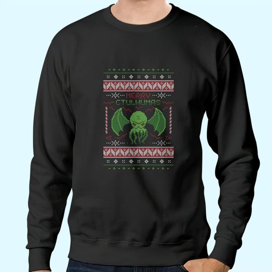 Discover Merry Cthulhumas! Ugly Christmas Sweatshirts