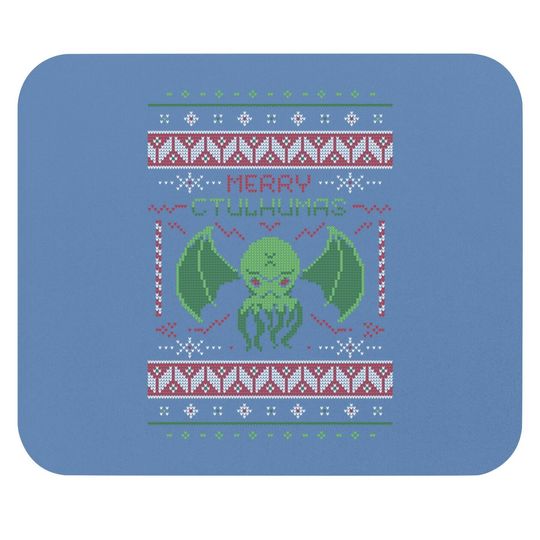 Discover Merry Cthulhumas! Ugly Christmas Mouse Pads