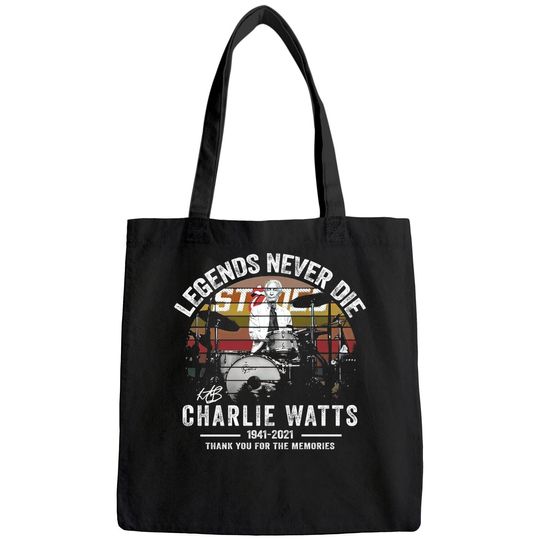Discover Legends Never Die Charlie Watts Signature Bags