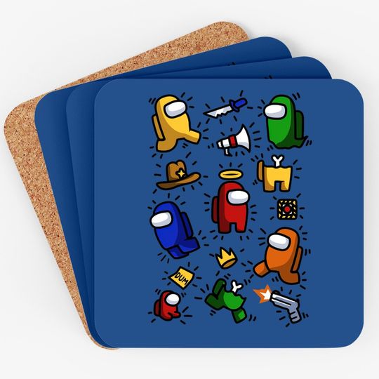 Discover Among Us Haring Coasters