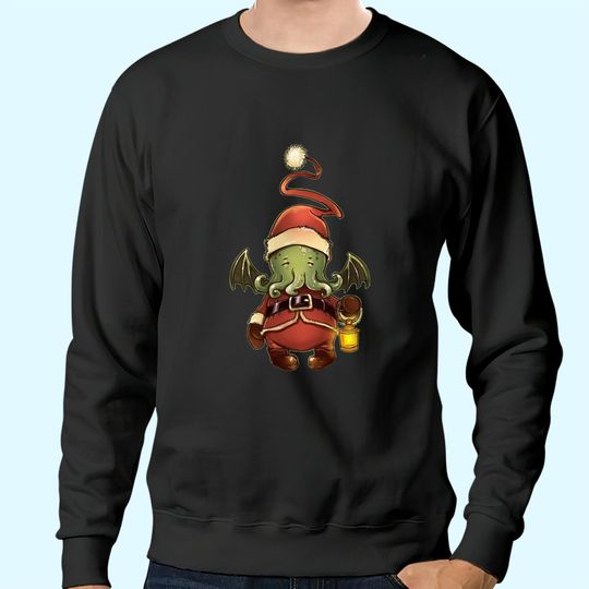 Discover Cthulhu Heureux Christmas Sweatshirts