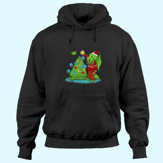 Discover Cthulhu Christmas Tree Hoodies