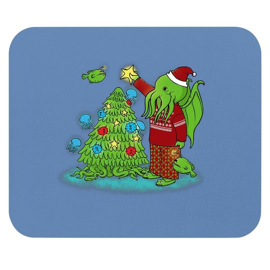 Discover Cthulhu Christmas Tree Mouse Pads