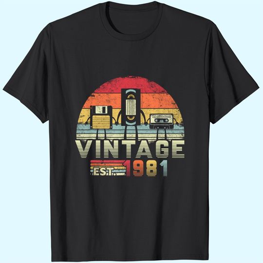 Discover 1981 Shirt. Vintage 40th Birthday Gift, Music Tech T-Shirt