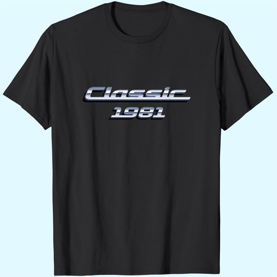 Discover Gift for 40 Year Old: Vintage Classic Car 1981 40th Birthday T-Shirt