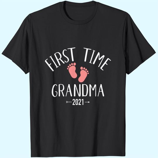 Discover First Time Grandma 2021 T-Shirt