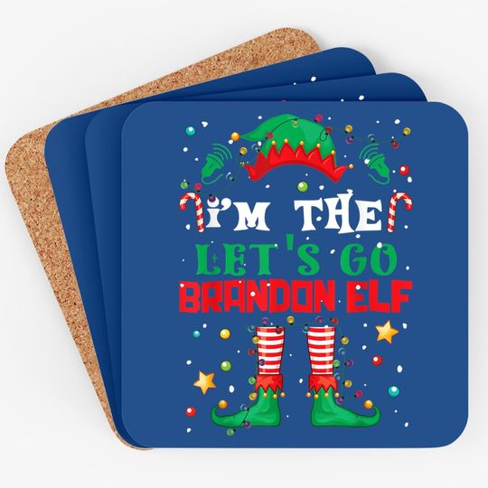 Discover Nice I'm The Brandon ELF Christmas Coasters