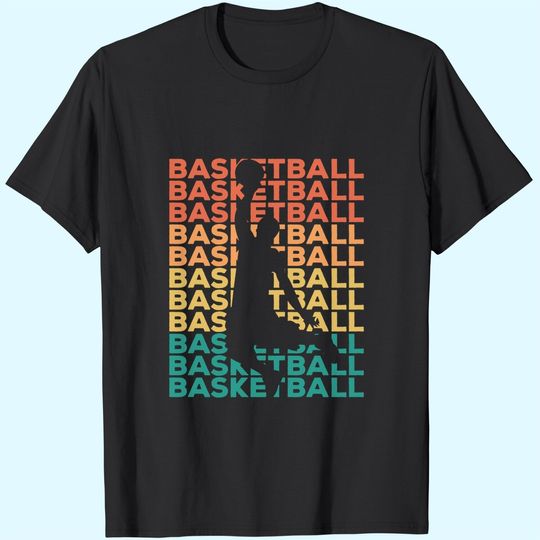 Discover Retro Vintage Basketball Gift For Basketball Players T Shirt