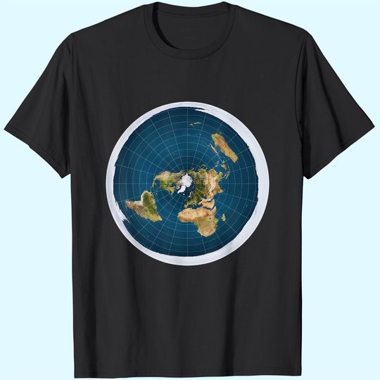 Discover Map of the Flat Earth T-Shirt