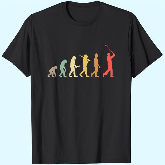 Discover Retro Golf Evolution Gift For Golfers & Golf Players T-Shirt