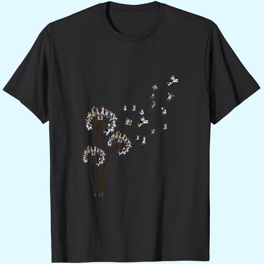 Discover Husky Flower Fly Dandelion Dog Lover For Mom Men Kids T-Shirt