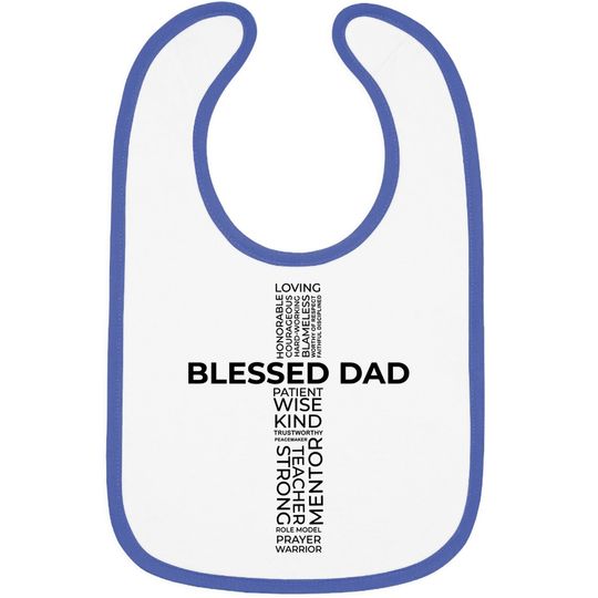 Discover Christian Blessed Dad Cross Father's Day Baby Bib