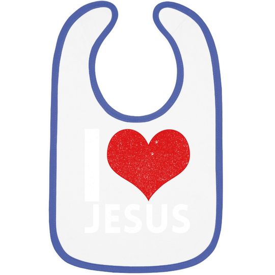 Discover I Love Jesus Baby Bib