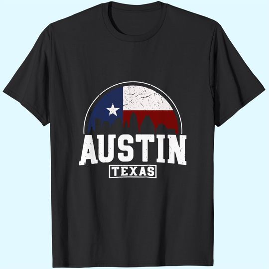Discover Austin Skyline T Shirt