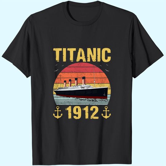 Discover Retro Titanic 1912 Cruise Vessel Ship T-Shirt