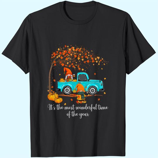 Discover It's The Most Wonderful Time Of The Year Gnomes Autumn Fall T Shirt