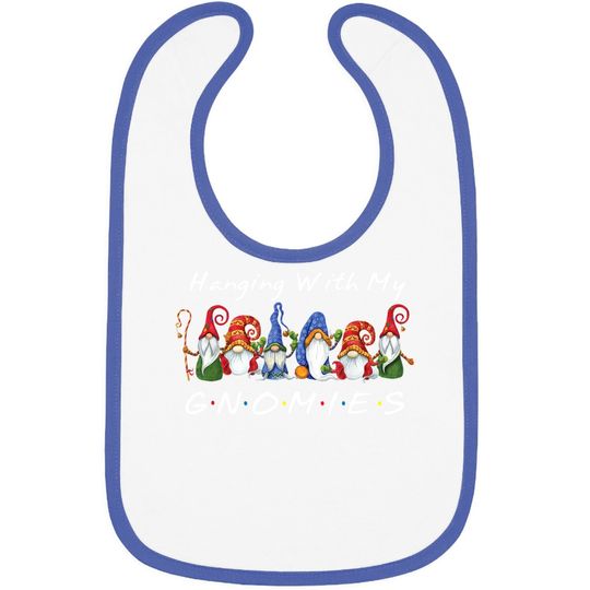 Discover Hanging With My Gnomies Christmas Baby Bib