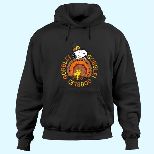 Discover Snoopy And Woodstock Peanuts Thanksgiving Gobble Hoodies