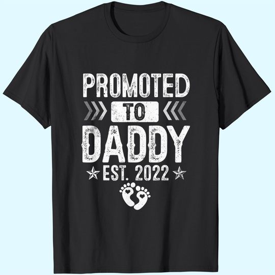 Discover Promoted To Daddy Est 2022 Soon To Be Daddy T-Shirt