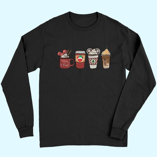 Discover Cozy Disney Christmas Coffee Long Sleeves