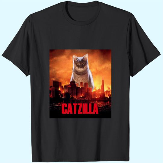 Discover Catzilla Cat Kitten Lover Premium T-Shirt