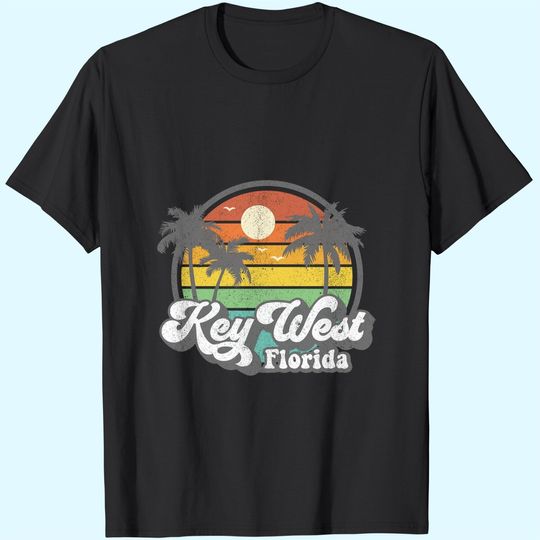 Discover Vintage Key West Florida Keys Retro 70's Beach Vacation Gift T-Shirt