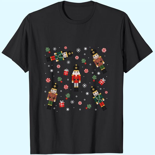 Discover Merry Christmas Nutcrackers Cute Soldiers Pattern Classic T-Shirts