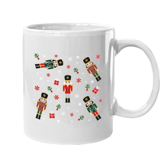 Discover Merry Christmas Nutcrackers Cute Soldiers Pattern Classic Mugs
