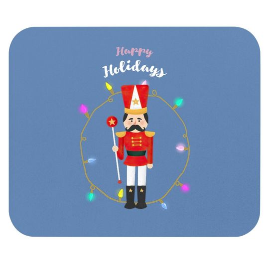 Discover Christmas Nutcracker Solider Happy Holiday Classic Mouse Pads