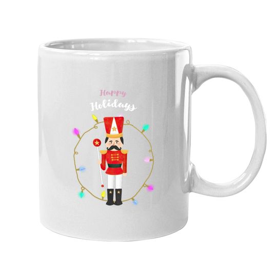 Discover Christmas Nutcracker Solider Happy Holiday Classic Mugs