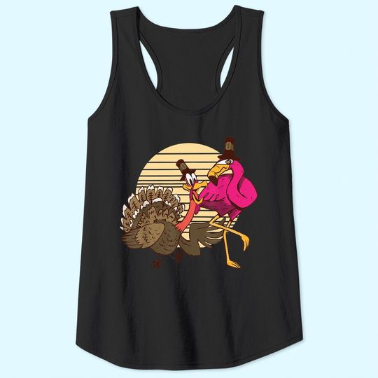 Discover Thanksgiving Flamingo and Turkey Tank Tops