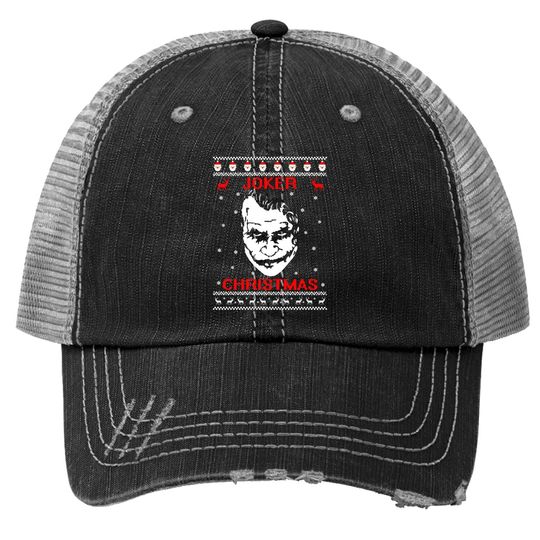 Discover Joker Christmas Trucker Hats