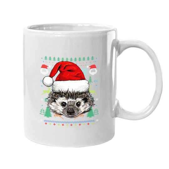 Discover Hedgehog Ugly Christmas Santa Mugs