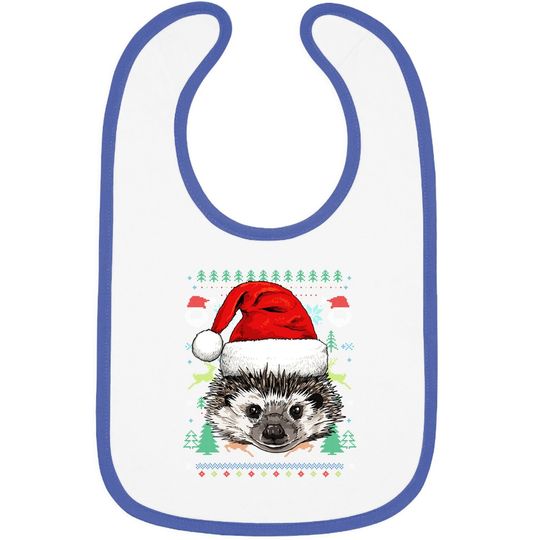 Discover Hedgehog Ugly Christmas Santa Bibs