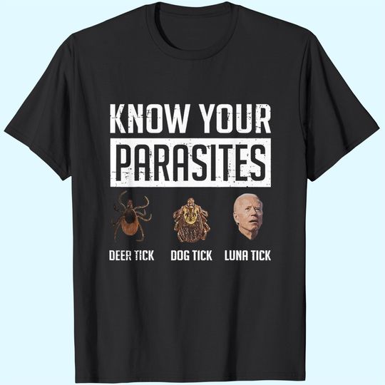 Discover Know Your Parasites Deer Tick Dog Tick Luna Tick T-Shirt