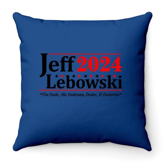 Discover Donkey Throw Pillow Jeff Lebowski 2024 Election Throw Pillow