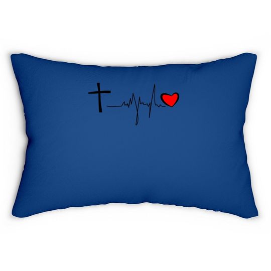 Discover Nqy Christian Love Embroidery Short-sleeve Fashion Lumbar Pillow
