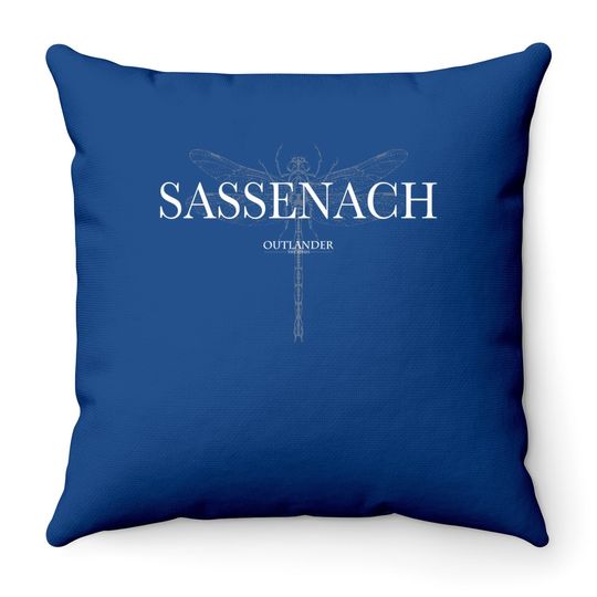 Discover Outlander Sassenach Dragon Fly Line Art Throw Pillow
