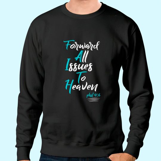 Discover Faith Over Fear Spiritual Uplifting Christian Plus Size Tops Sweatshirt
