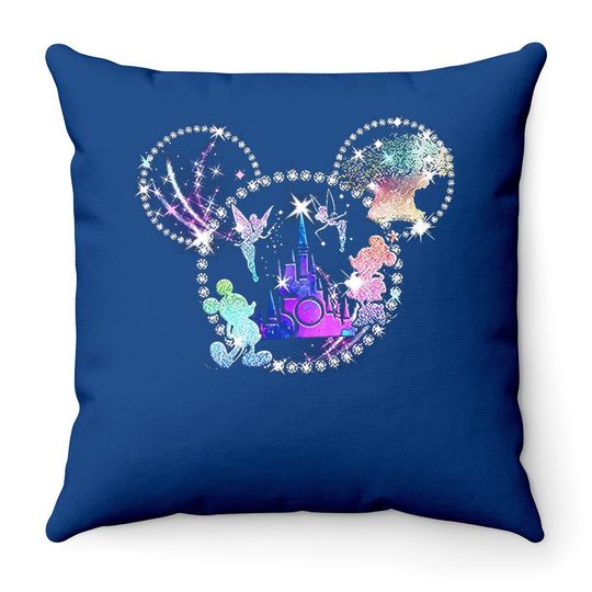 Discover Walt Disney World 50th Anniversary Throw Pillow