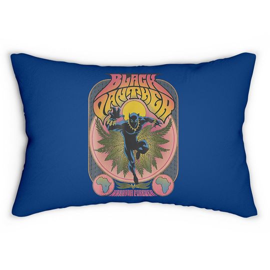 Discover Vintage 70's Poster Style Lumbar Pillow