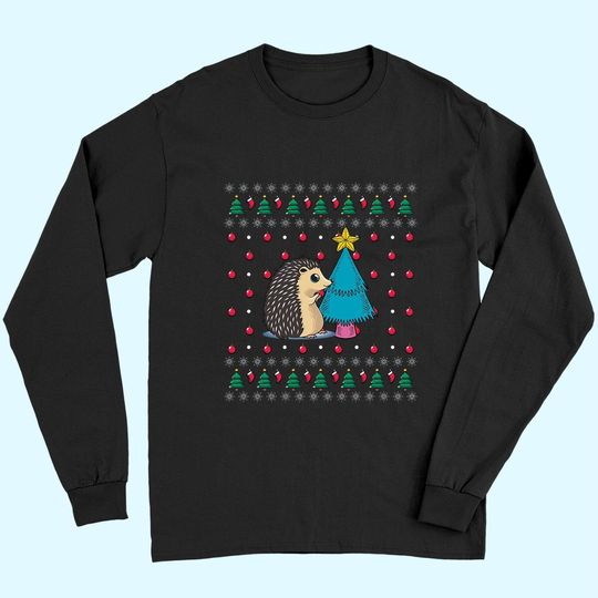 Discover Hedgehog Ugly Christmas Classic Long Sleeves