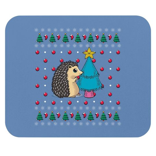 Discover Hedgehog Ugly Christmas Classic Mouse Pads
